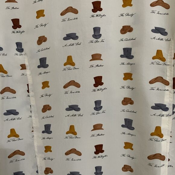 Vintage Betty Barclay Equestrian Western Hats Blouse Beige Coral Sz 46 M/L - Picture 5 of 9